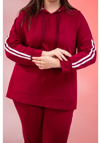 Büyük Beden Kapüşonlu 2 Iplik Eşofman Takım modelleri