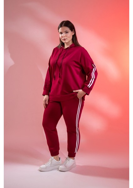 Büyük Beden Kapüşonlu 2 Iplik Eşofman Takım fırsatları