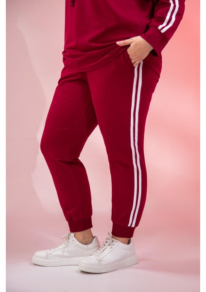 Büyük Beden Kapüşonlu 2 Iplik Eşofman Takım