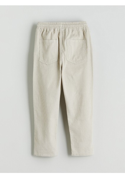 Yeni Sezon Beli Lastikli Kadife Erkek Çocuk Pantolon modelleri