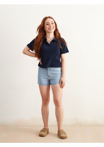 Yeni Sezon Petite Dar Fit Kadın Jean Şort