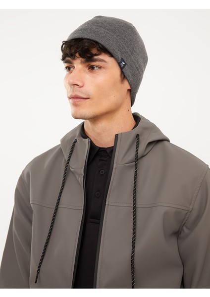 Yeni Sezon Etiket Detaylı Erkek Bere