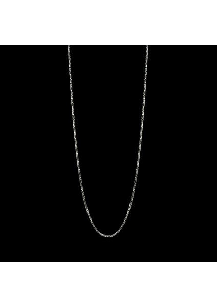 80 Mikron Naturel Yuvarlak Kral Gümüş Zincir modelleri