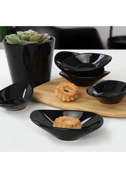 Siyah Dalga Çerezlik/sosluk 12 cm 6 Adet