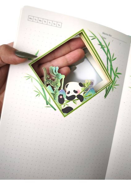 3D Panda Temalı Defter modelleri