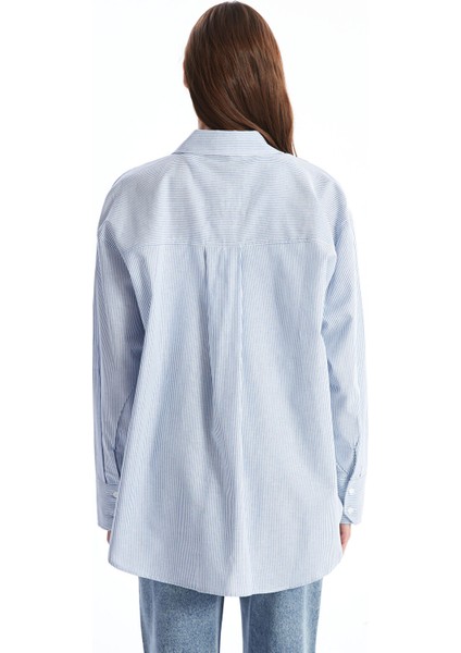 Yeni Sezon Çizgili Kadın Gömlek fırsatları