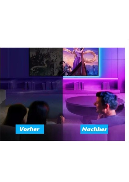 Bluetooth Kumandalı Tv Arkası Rgb USB Şerit LED 5metre modelleri
