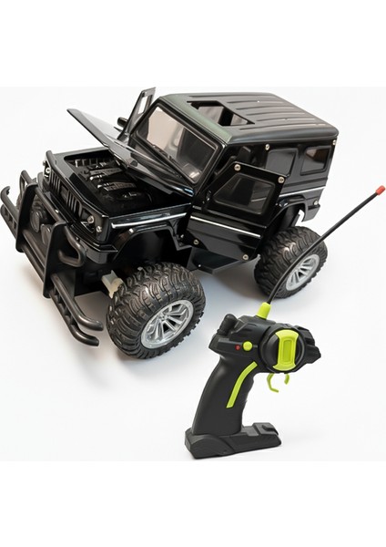 Uzaktan Kumandalı 1:20 Şarjlı Metal Off Road Işıklı Arazi Aracı Siyah 682 fiyatları