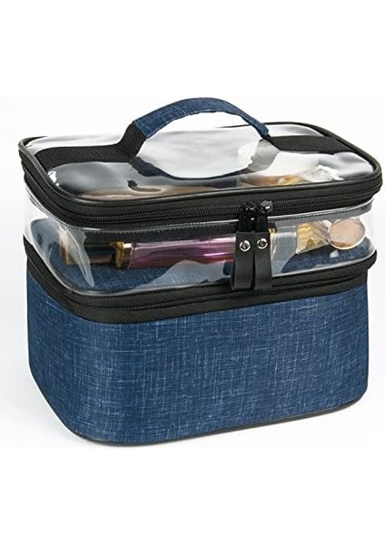 Makyaj Çantası Makyaj Malzeme Çantası Makyaj Malzemesi Için Çanta (Mavi, ) fiyatları