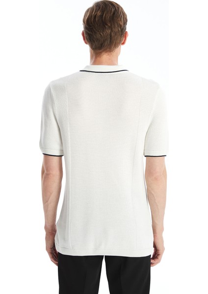 Yeni Sezon Polo Yaka Kısa Kollu Erkek Dokulu Tişört fırsatları