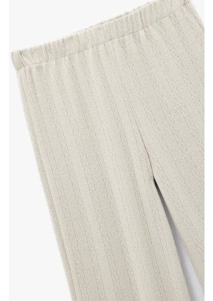 Rahat Kalıp Standart Bel Dokulu Pijama Altı modelleri