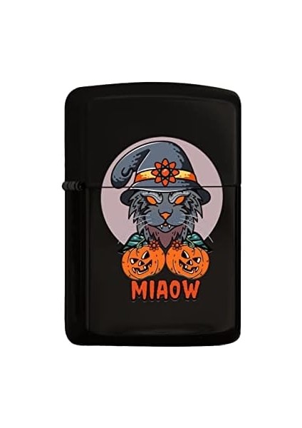 Happy Halloween Tasarımlı Renkli Baskılı Siyah Benzinli Metal Çakmak fiyatları