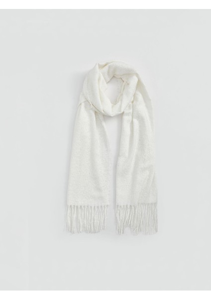 Yeni Sezon Düz Püsküllü Kadın Atkı