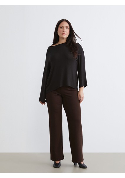 Yeni Sezon Büyük Beden Bisiklet Yaka Bluz fiyatları