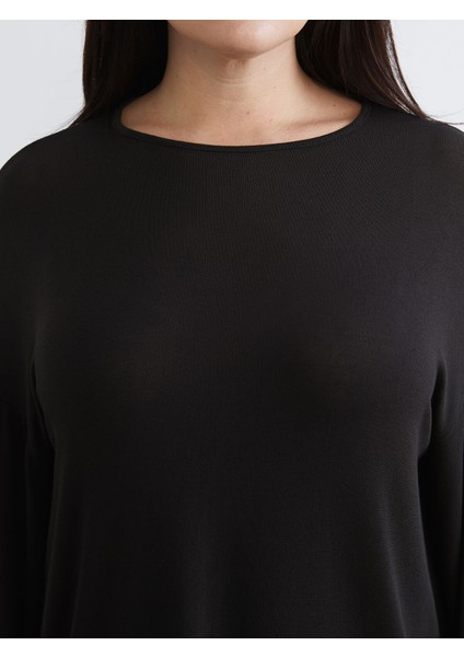 Yeni Sezon Büyük Beden Bisiklet Yaka Bluz modelleri