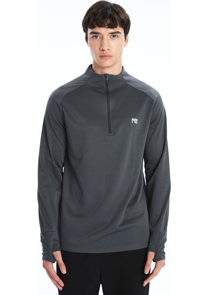 Yeni Sezon Dik Yaka Uzun Kollu Erkek Spor Tişört