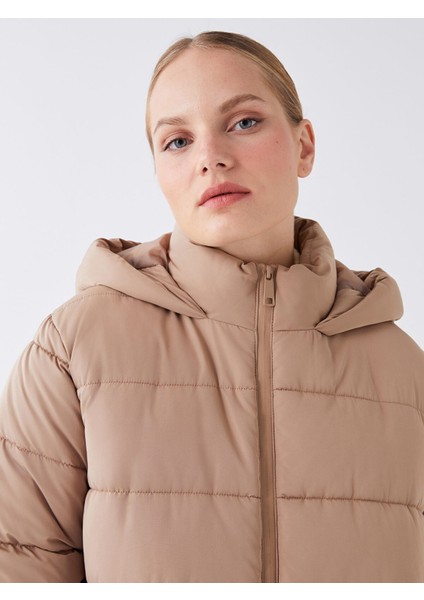 Yeni Sezon Kapüşonlu Düz Oversize Kadın Şişme Mont fiyatları