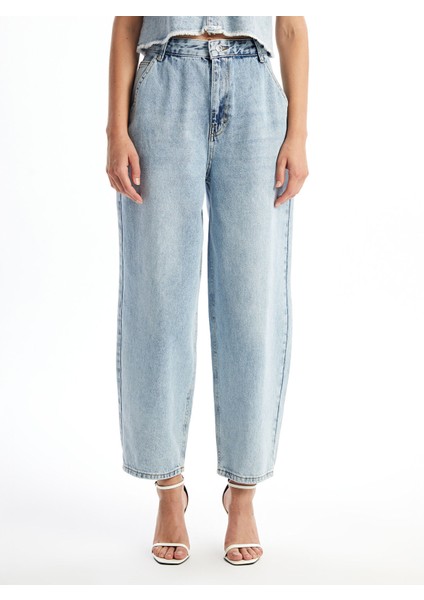 Yeni Sezon Balloon Fit Kadın Jean Pantolon fiyatları