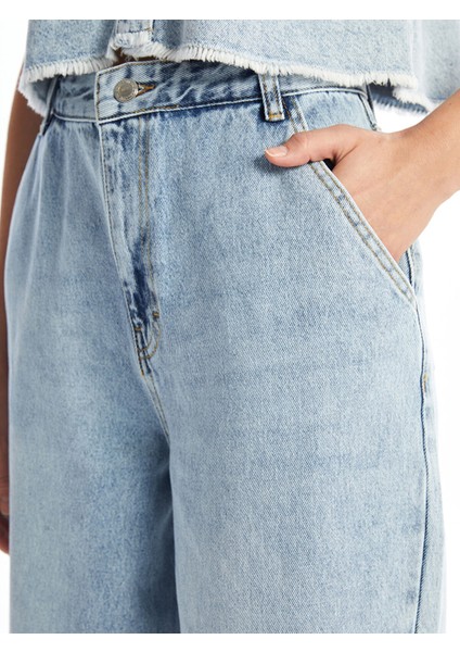 Yeni Sezon Balloon Fit Kadın Jean Pantolon modelleri