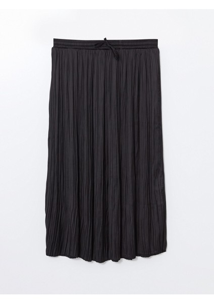 Yeni Sezon Beli Lastikli Saten Kadın Pileli Etek indirimleri