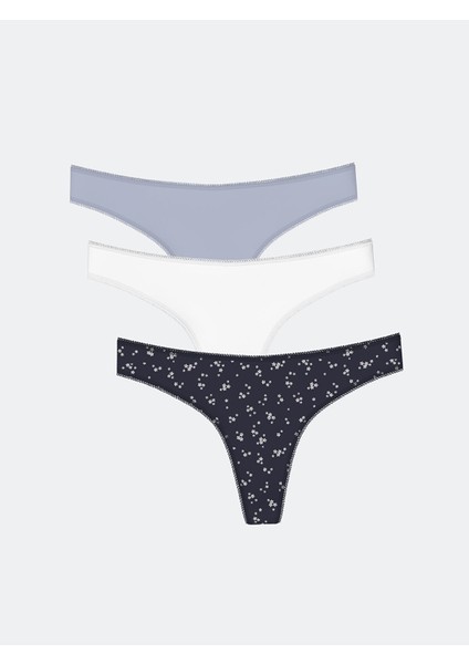 Yeni Sezon Baskılı Tanga Külot 3'lü