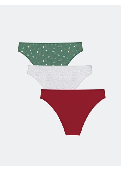 Yeni Sezon Yılbaşı Temalı Brazilian Külot 3'lü fiyatları