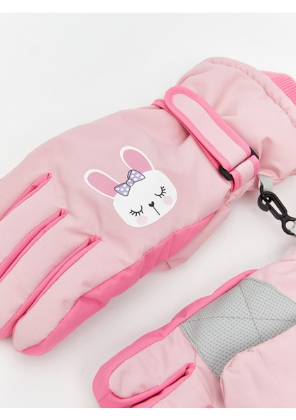 Yeni Sezon Kilit Detaylı Cırt Cırtlı Kız Çocuk Kar Eldiveni fiyatları
