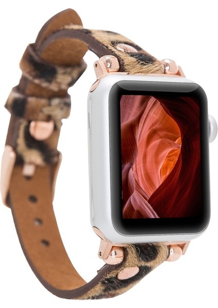 Apple Watch Uyumlu Deri Kordon 38-40-41MM Rt LEO1N
