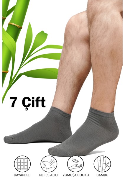 7’li Erkek Bambu Patik Çorap