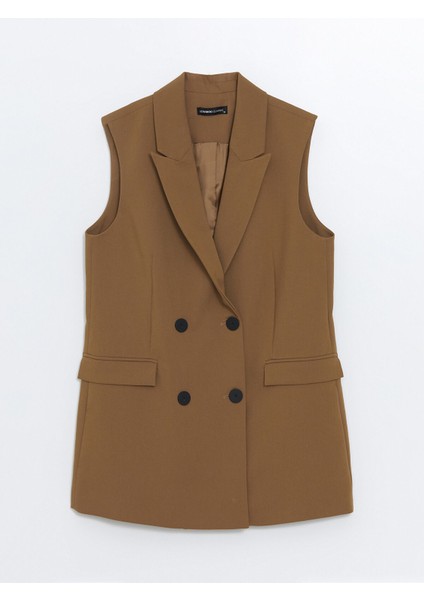 Yeni Sezon Kadın Ceket Yaka Düz Klasik Yelek indirimleri