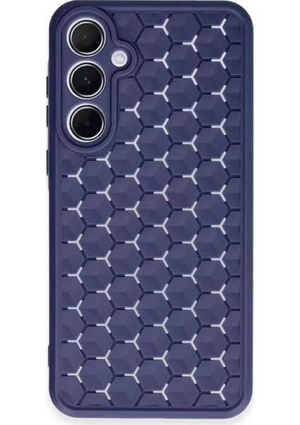 Ieg Samsung Galaxy A35 5g Kılıf Petek Silikon Kapak - Lacivert