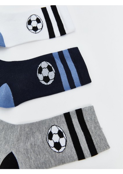Yeni Sezon Desenli Erkek Çocuk Soket Çorap 3'lü fiyatları