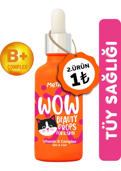 Tüy Döken Kedilere - Biotin Sağlığı Damlası, Dökülmesi Engelleyici Önleyici, Tüy Dökme için Vitamini