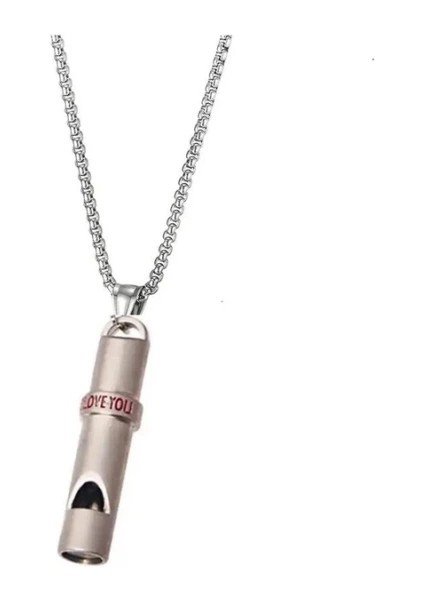 Deprem Düdüğü Çelik Kolye