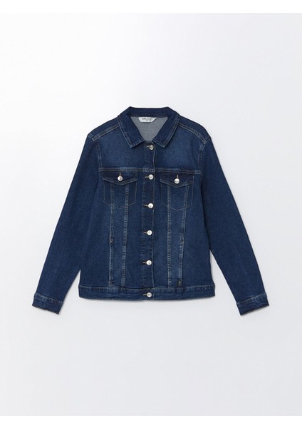 Yeni Sezon Gömlek Yaka Kadın Jean Ceket indirimleri