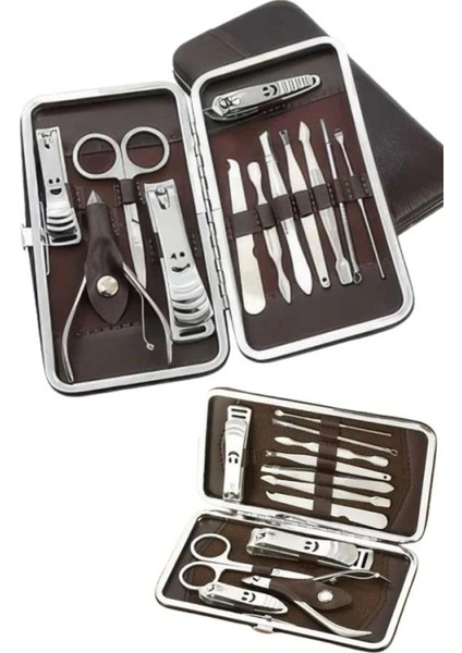 Ieg® 12 Parça Manikür Pedikür Seti Tırnak Bakımı Nasır Temizleme El Ayak Bakımı