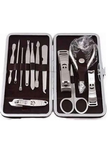 Ieg® 12 Parça Manikür Pedikür Seti Tırnak Bakımı Nasır Temizleme El Ayak Bakımı modelleri