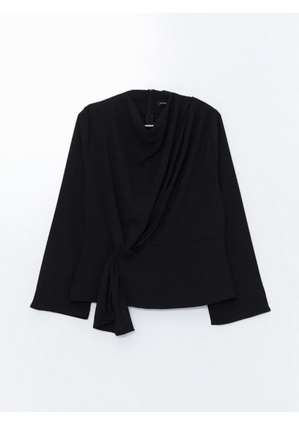 Yeni Sezon Dökümlü Yaka Kadın Bluz indirimleri