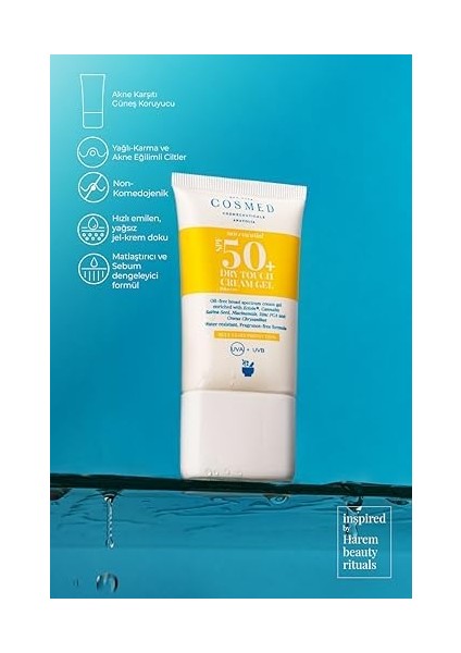 Cosmed Sun Esentıal SPF50+ Dry Touch Cream Gel 40 ml