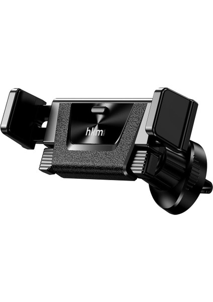 Hkm Tech Grıp Aır Evrensel Uyumlu, Havalandırma Tipi Kancalı Araç Içi Telefon Tutucu, Siyah