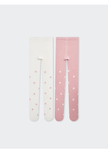 Yeni Sezon Çiçekli Kız Çocuk Külotlu Çorap 2'li fiyatları