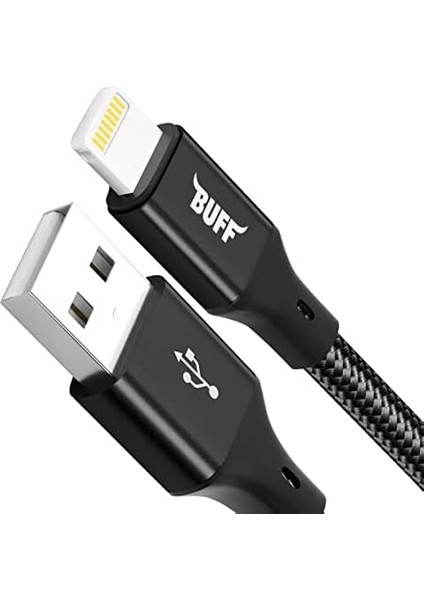 Buff BL71 USB To Lightning 2.4A 1.2m Örgülü Data ve Şarj Kablosu (Siyah) fiyatları