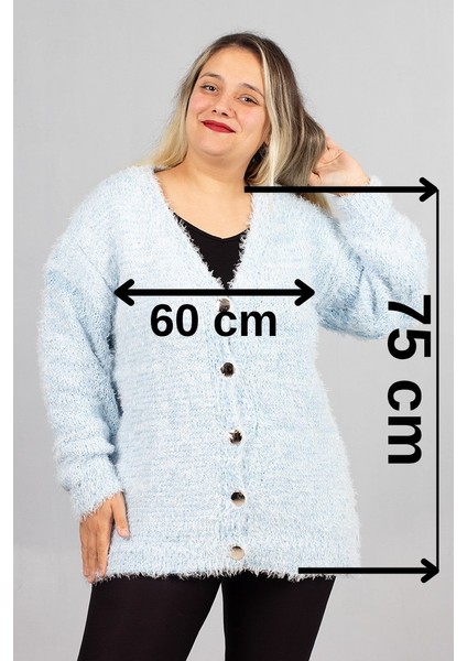 Konfor ve Şıklığı Bir Arada Sunan Büyük Beden Sakallı Triko Hırka fiyatları