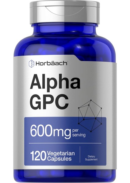 Horbäach Alpha Gpc Choline Healthy Memory Focus And Clarity 600MG 120 Caps