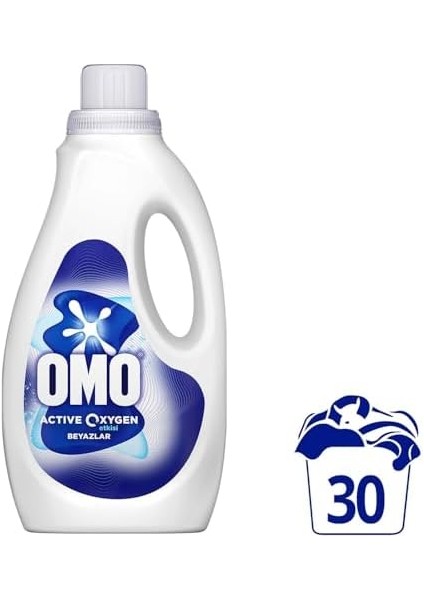 Omo Active Oksijen Etkisi Beyazlar Için Sıvı Deterjan 1500 ml