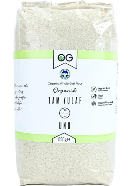 Og Organik Tam Yulaf Unu 650 gr