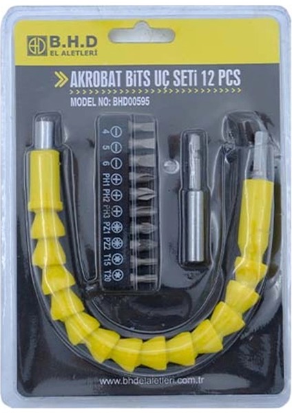 Akrobat Bits Uç Seti 12 Parça BHD00595 modelleri