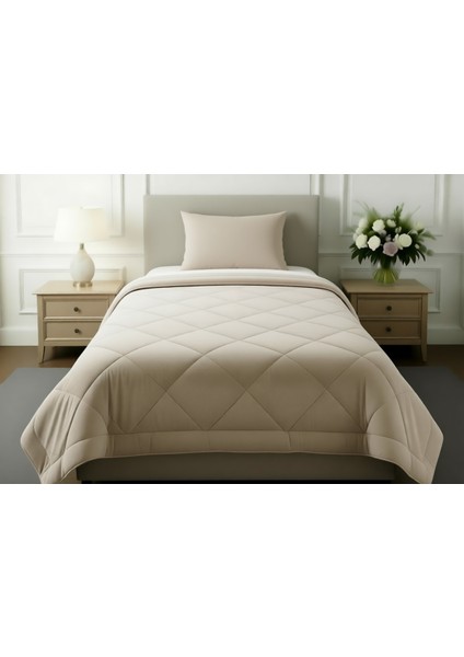 Wellsoft Tek Kişilik Yorgan Capuccino (155x215)