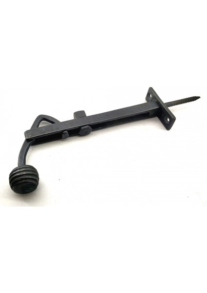 Antika Tarz Dekoratif Pirinç Ayarlı Panjur Stoperi - 150X55 Mm, Oksit