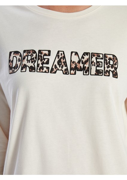 Yeni Sezon Bisiklet Yaka Leopar Desenli Kadın Pijama Takımı modelleri